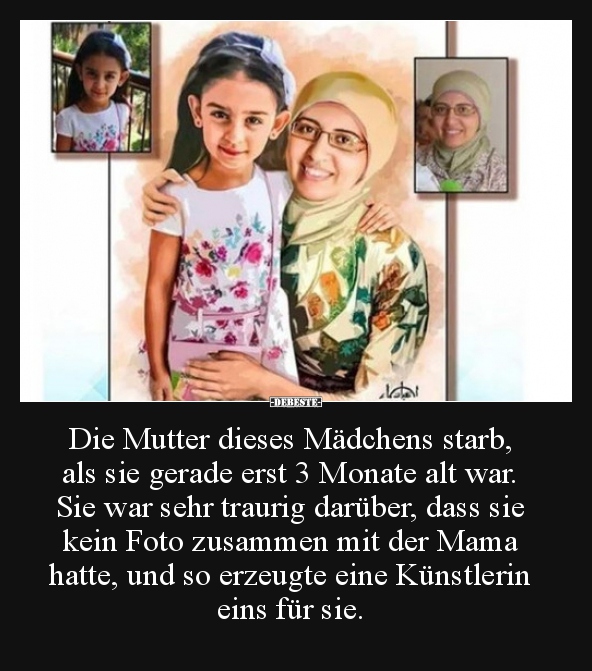 Die Mutter dieses Mädchens starb, als sie gerade erst 3.. - Lustige Bilder | DEBESTE.de