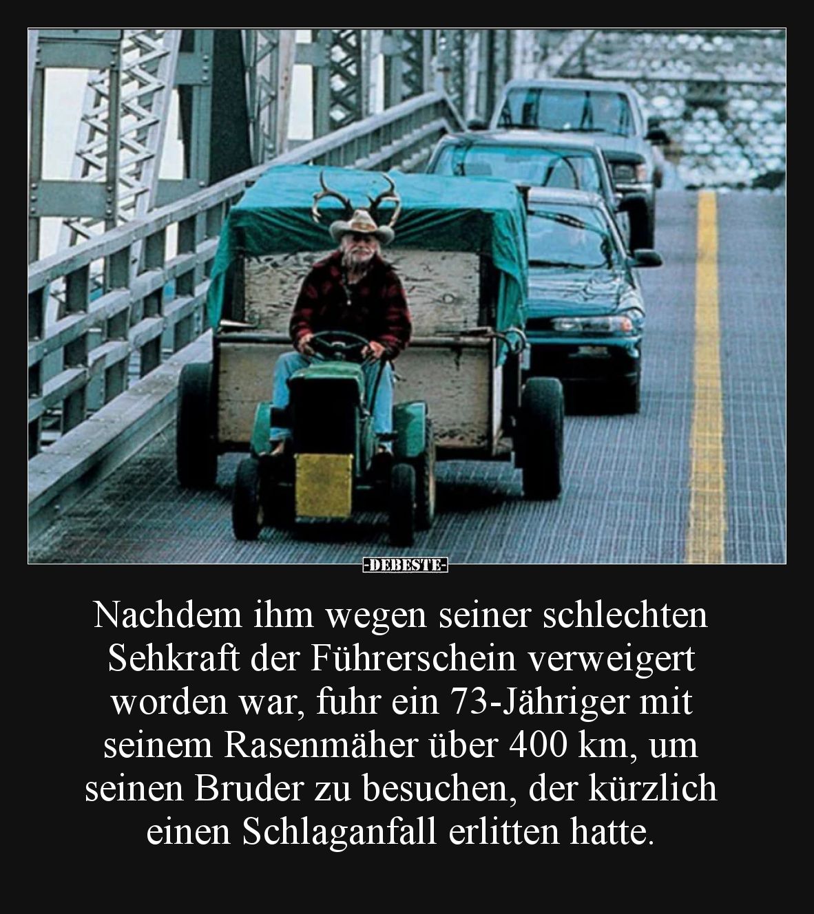 Nachdem ihm wegen seiner schlechten Sehkraft der.. - Lustige Bilder | DEBESTE.de