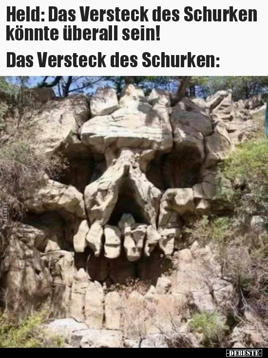 Held: Das Versteck des Schurken könnte überall sein!.. - Lustige Bilder | DEBESTE.de