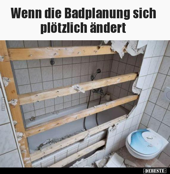 Wenn die Badplanung sich plötzlich ändert.. - Lustige Bilder | DEBESTE.de