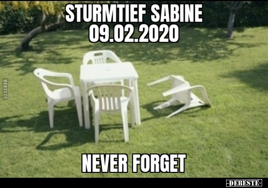 Sturmtief Sabine 09.02.2020.. - Lustige Bilder | DEBESTE.de