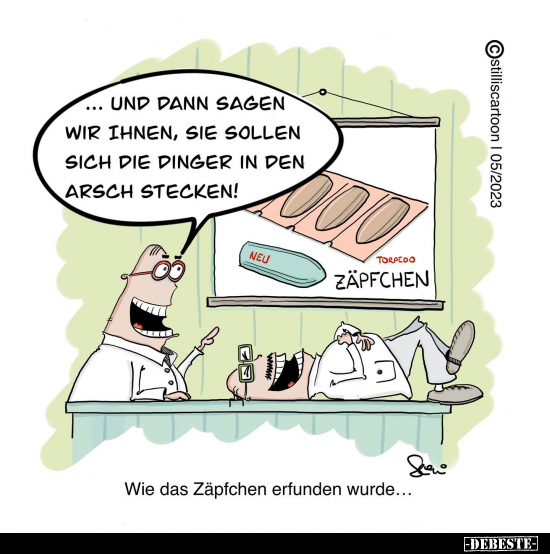 Wie das Zäpfchen erfunden wurde.. - Lustige Bilder | DEBESTE.de