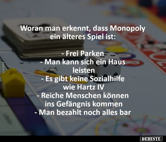 Woran man erkennt, dass Monopoly ein älteres Spiel ist.. - Lustige Bilder | DEBESTE.de