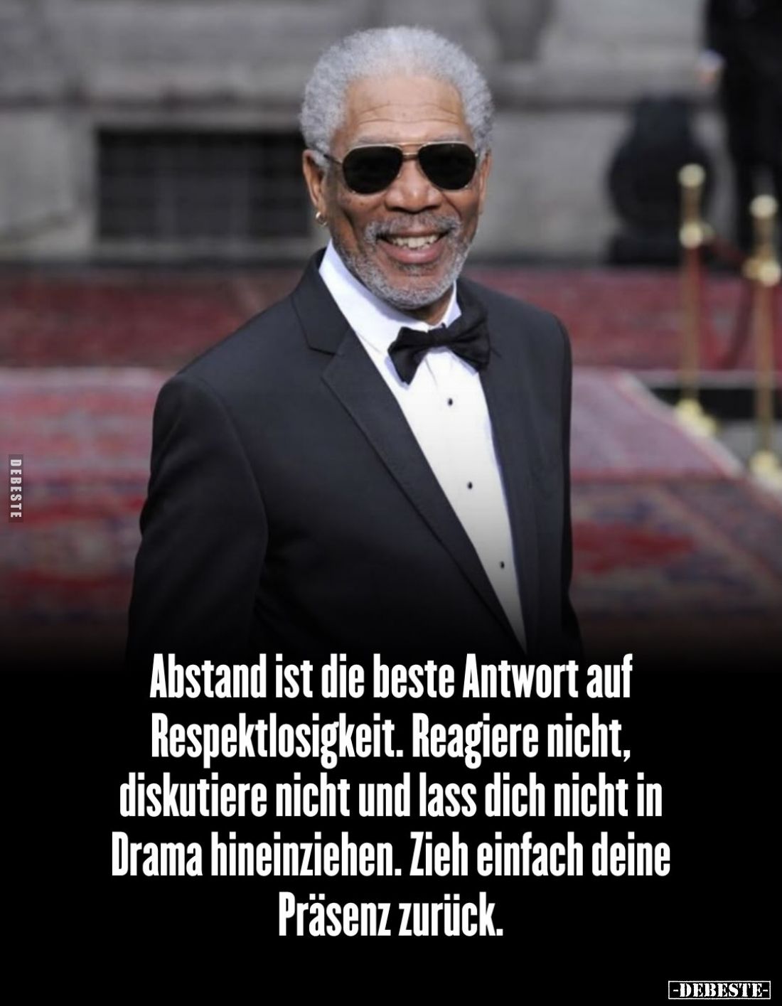 Abstand ist die beste Antwort auf Respektlosigkeit. Reagiere nicht, diskutiere nicht und lass dich nicht in Drama hineinziehe...