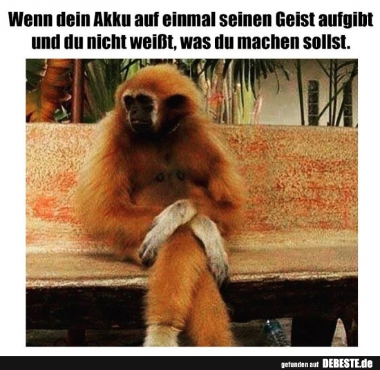 Wenn dein Akku auf einmal seinen Geist aufgibt..