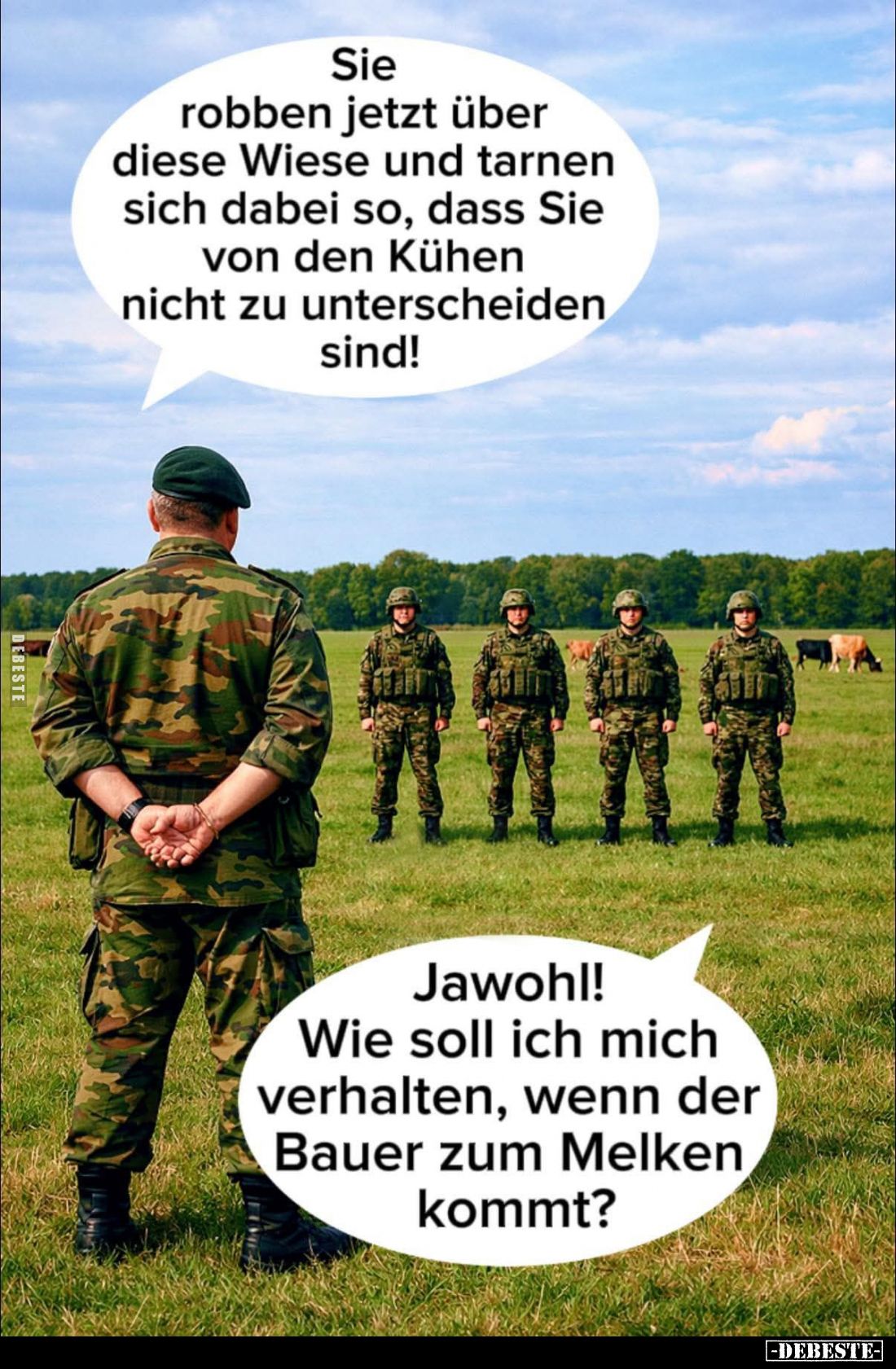 Sie robben jetzt über diese Wiese... - Lustige Bilder | DEBESTE.de