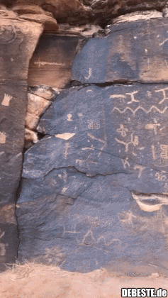 Petroglyphen in Snowflake, Arizona.