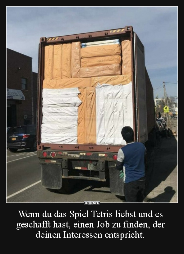 Wenn du das Spiel Tetris liebst und es geschafft hast.. - Lustige Bilder | DEBESTE.de