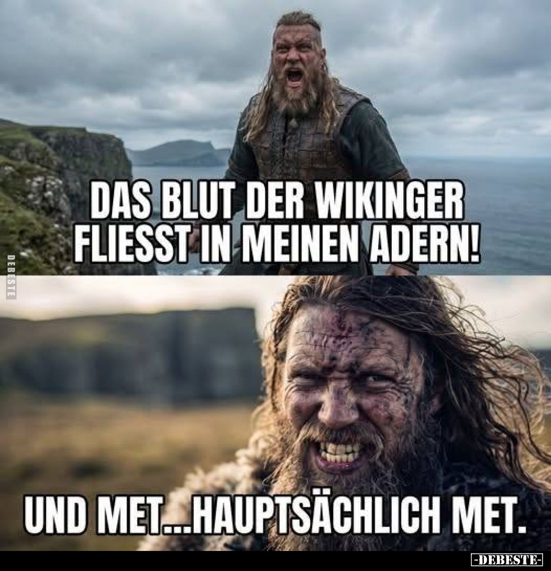 Das Blut der Wikinger fliesst in meinen Adern!
-
Und Met... hauptsächlich Met.