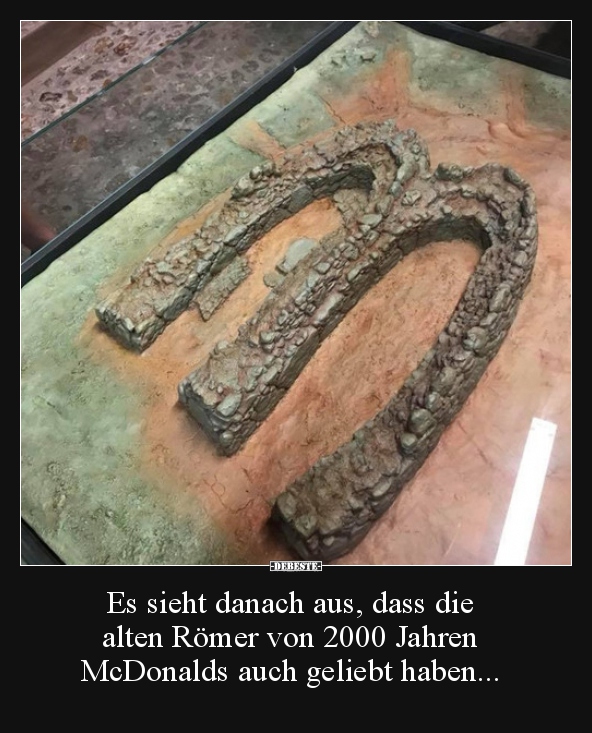 Es sieht danach aus, dass die alten Römer von 2000 Jahren..