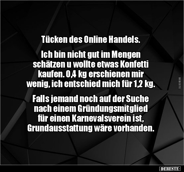 Tücken des Online Handels. Ich bin nicht gut im Mengen.. - Lustige Bilder | DEBESTE.de