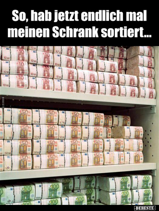 So, hab jetzt endlich mal meinen Schrank sortiert...