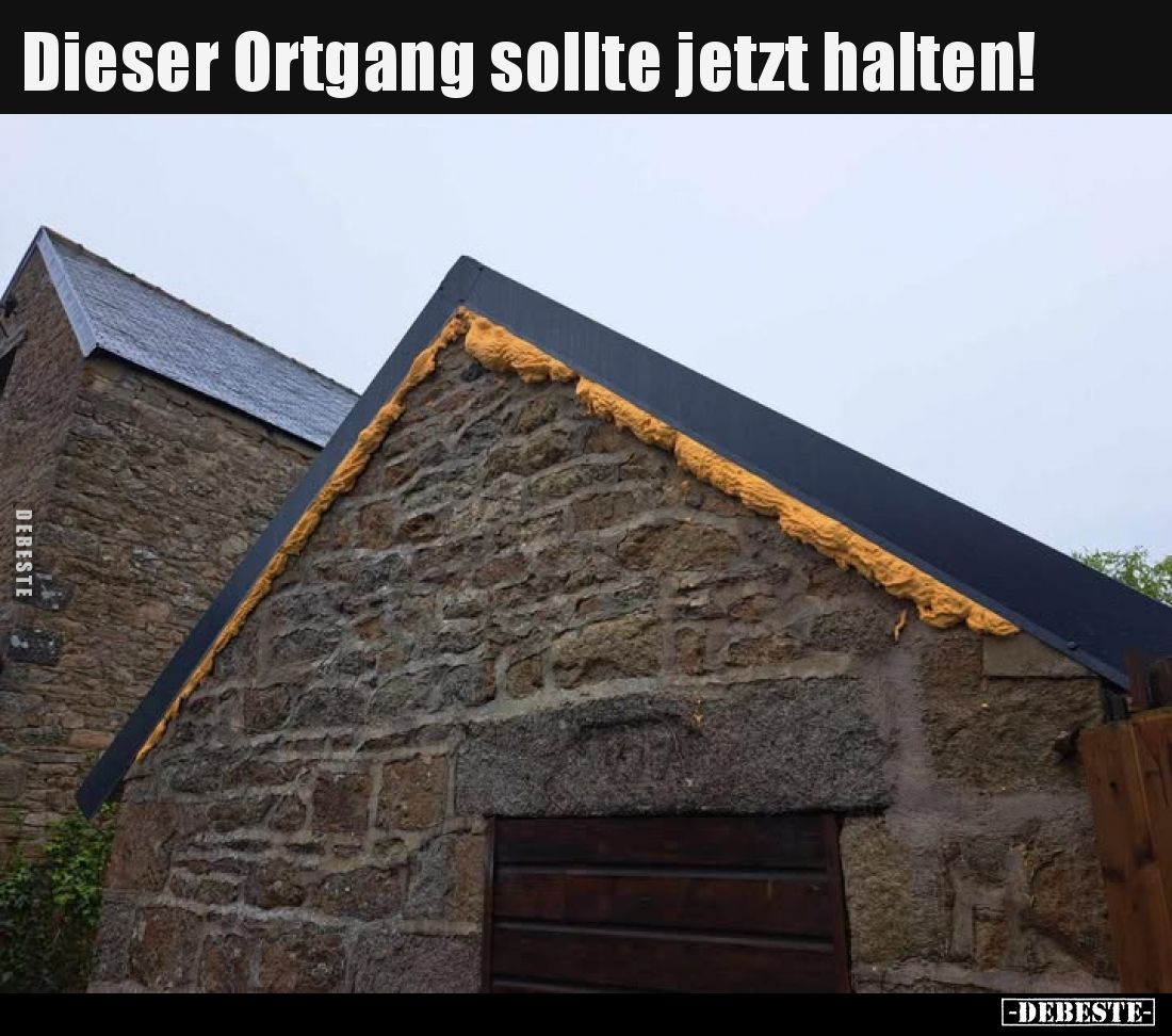Dieser Ortgang sollte jetzt halten!