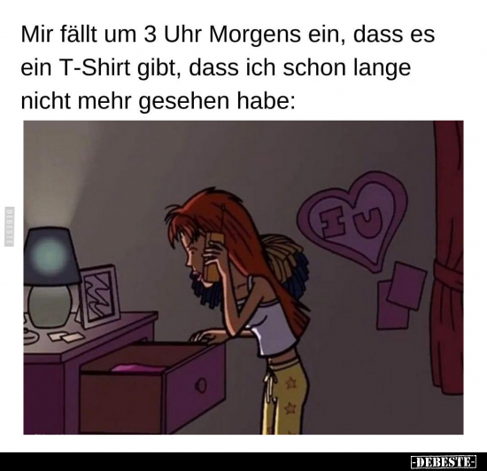 Mir fällt um 3 Uhr Morgens ein.. - Lustige Bilder | DEBESTE.de