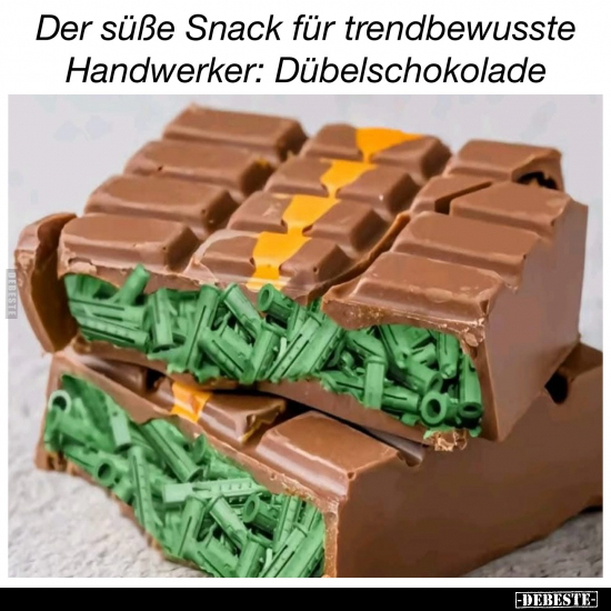 Der süße Snack für trendbewusste Handwerker.. - Lustige Bilder | DEBESTE.de