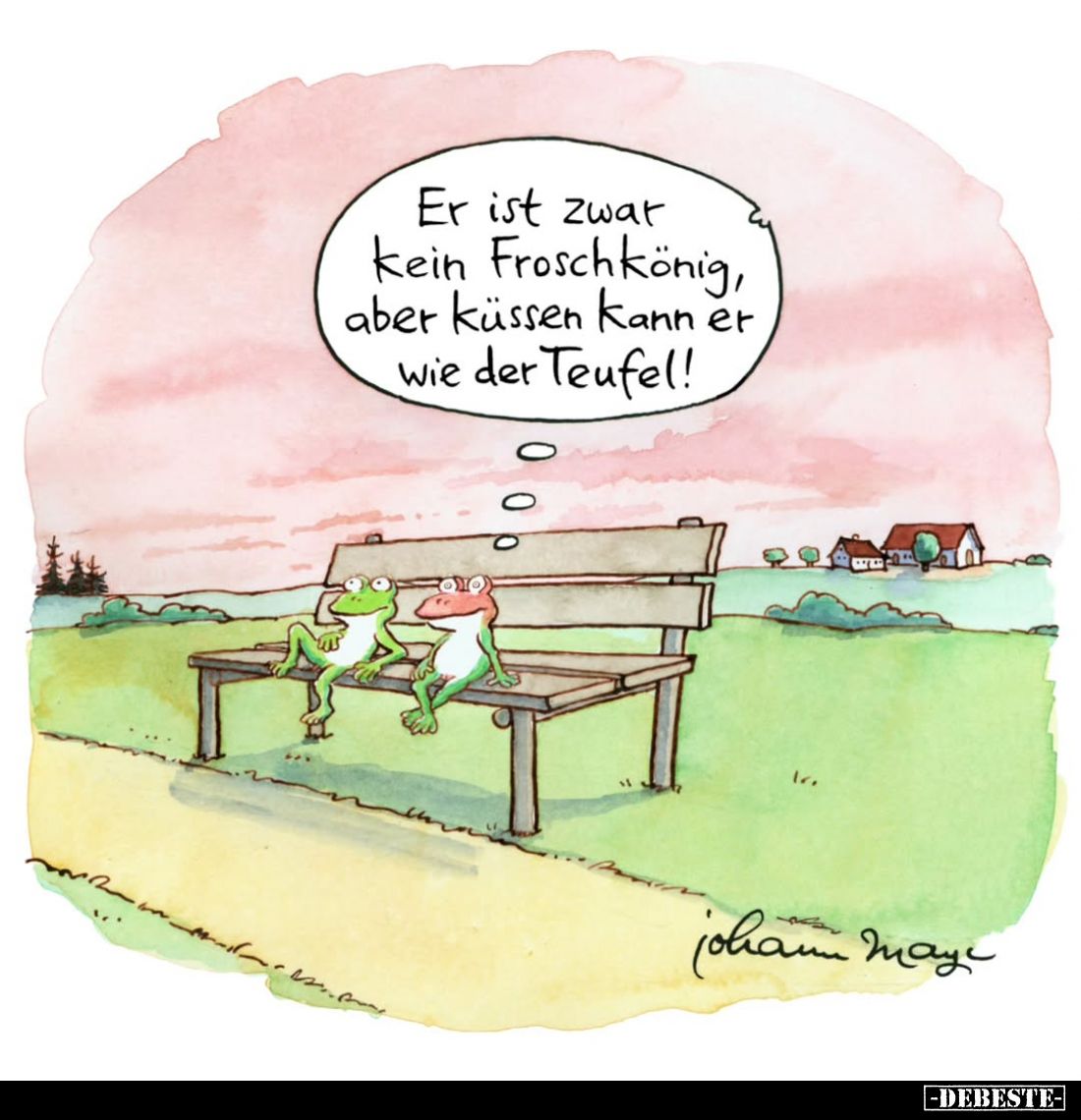 Er ist zwar kein Froschkönig, aber küssen kann er wie der Teufel!