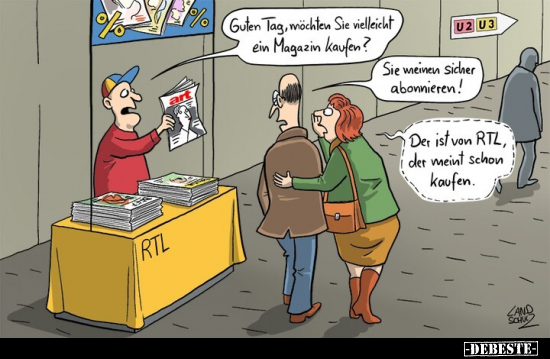 Guten Tag, möchten Sie vielleicht ein Magazin kaufen?.. - Lustige Bilder | DEBESTE.de