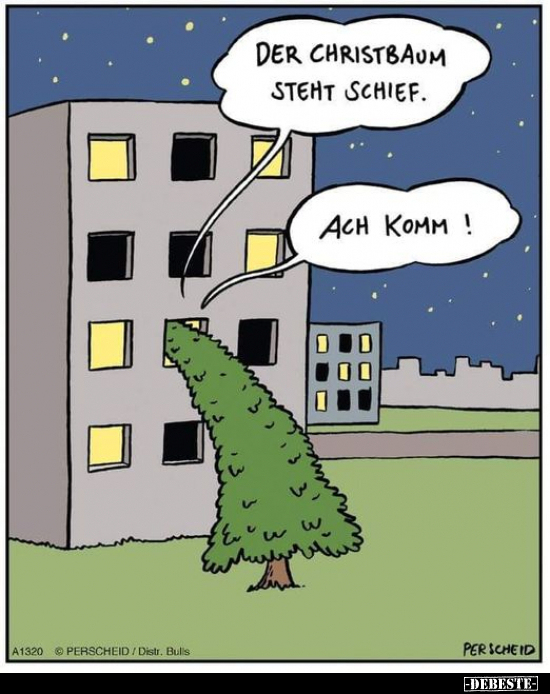 Der Christbaum steht schief... - Lustige Bilder | DEBESTE.de