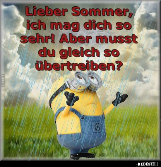 Lieber Sommer, ich mag dich so sehr!.. - Lustige Bilder | DEBESTE.de