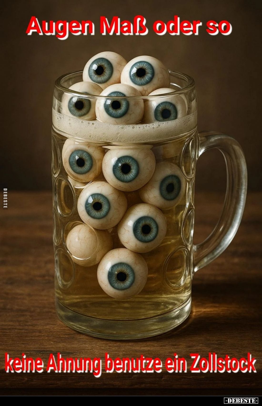 Augen Maß oder so
keine Ahnung benutze ein Zollstock.