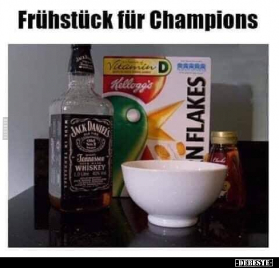 Frühstück für Champions... - Lustige Bilder | DEBESTE.de