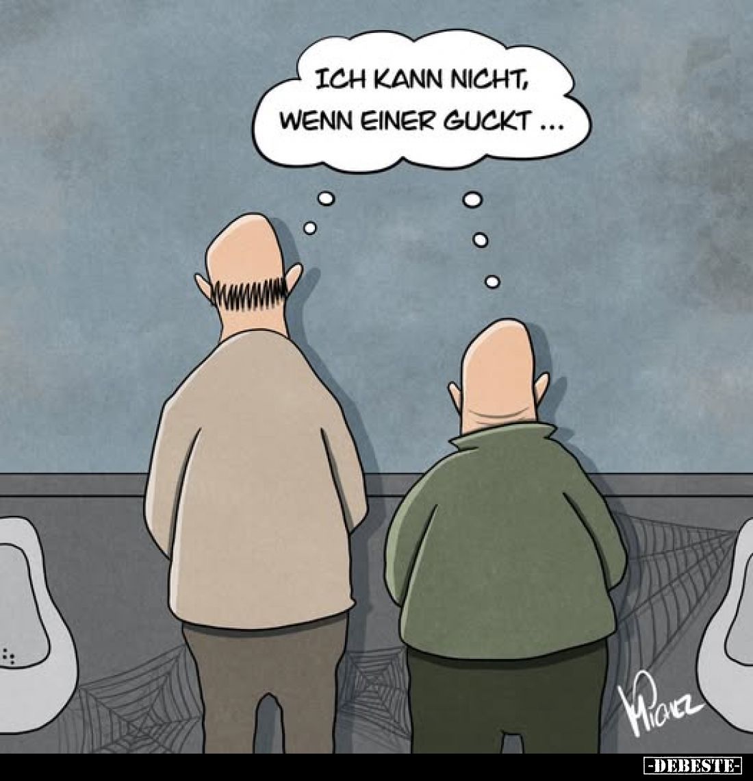 Ich kann nicht, wenn einer guckt...