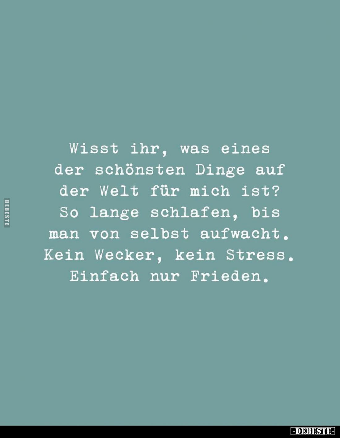 Wisst ihr, was eines der schönsten Dinge... - Lustige Bilder | DEBESTE.de