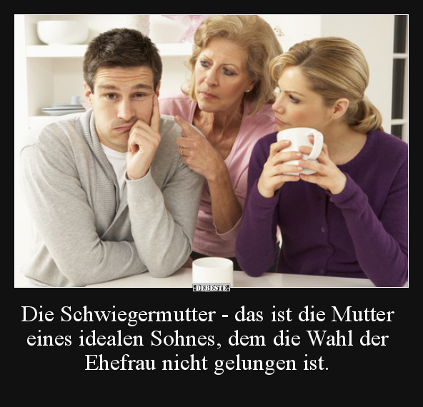 Die Schwiegermutter - das ist die Mutter eines idealen.. - Lustige Bilder | DEBESTE.de