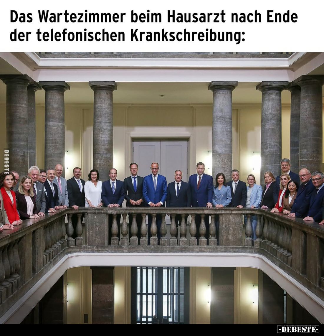 Das Wartezimmer beim Hausarzt nach Ende der telefonischen Krankschreibung: