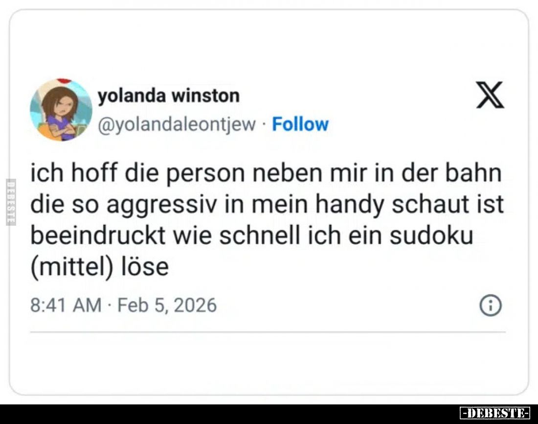 Ich hoffe, die Person neben mir in der Bahn, die so aggressiv in mein Handy schaut, ist beeindruckt, wie schnell ich ein Sudo...