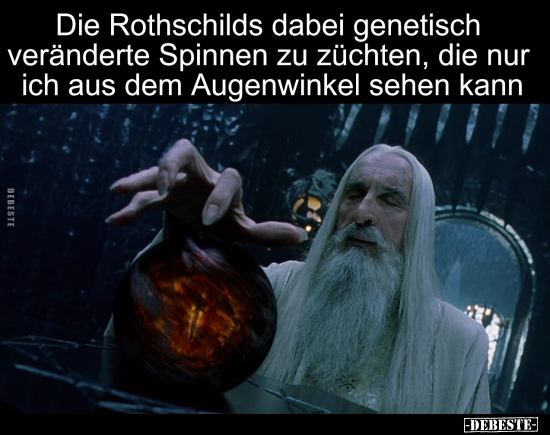 Die Rothschilds dabei genetisch veränderte Spinnen zu.. - Lustige Bilder | DEBESTE.de