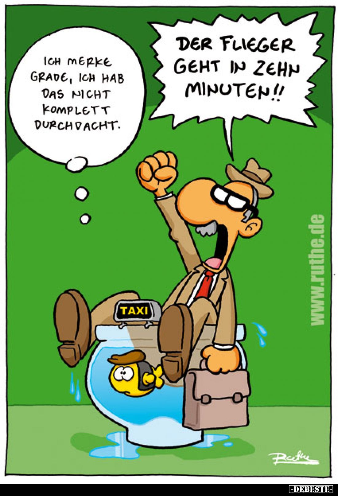Ich merke grade, ich hab das nicht komplett durchdacht. -
Der Flieger geht in zehn Minuten!!