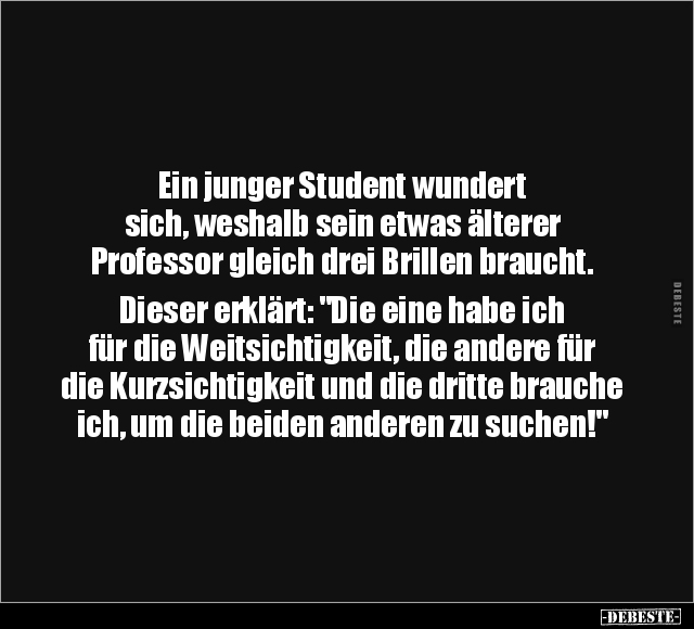 Ein junger Student wundert sich, weshalb sein etwas.. - Lustige Bilder | DEBESTE.de