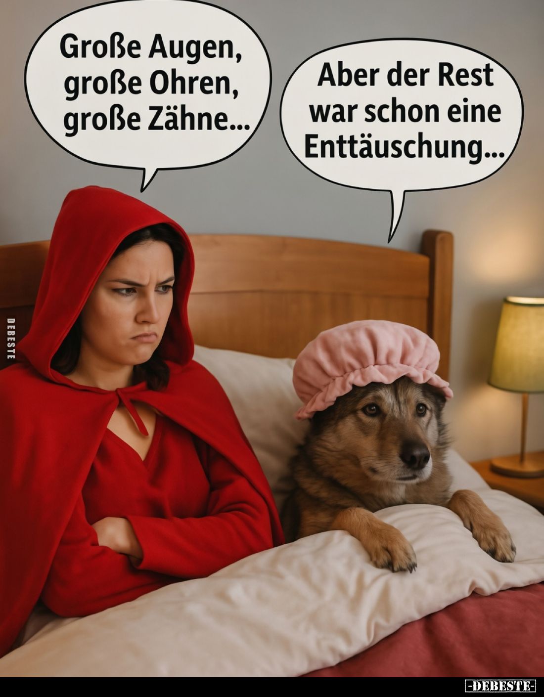 Große Augen,
große Ohren,
große Zähne...

Aber der Rest
war schon eine
Enttäuschung...