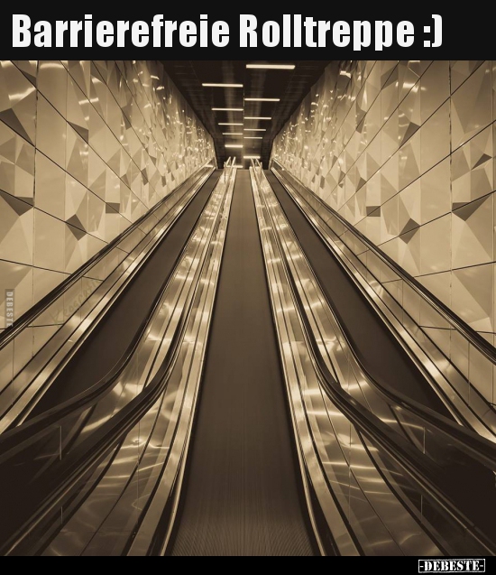 Barrierefreie Rolltreppe :)