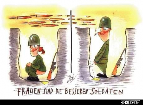 Frauen sind die besseren Soldaten... - Lustige Bilder | DEBESTE.de