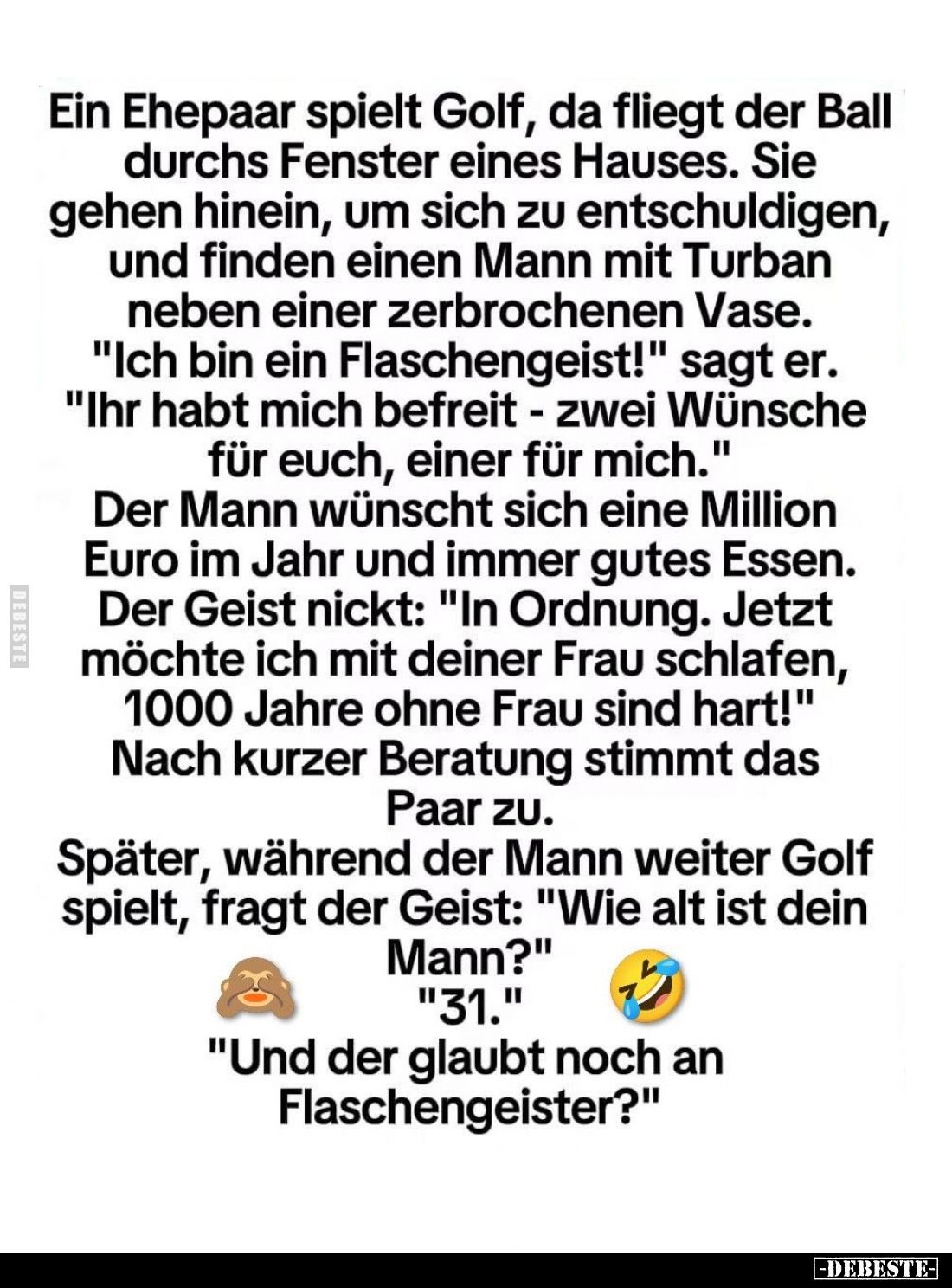 Ein Ehepaar spielt Golf, da fliegt der Ball... - Lustige Bilder | DEBESTE.de