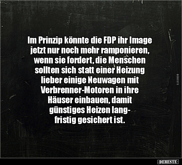 Im Prinzip könnte die FDP ihr Image jetzt nur noch mehr.. - Lustige Bilder | DEBESTE.de