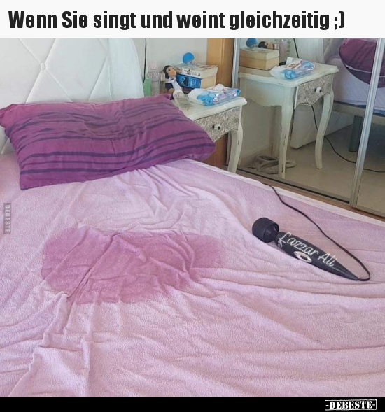 Wenn Sie singt und weint gleichzeitig ;) - Lustige Bilder | DEBESTE.de