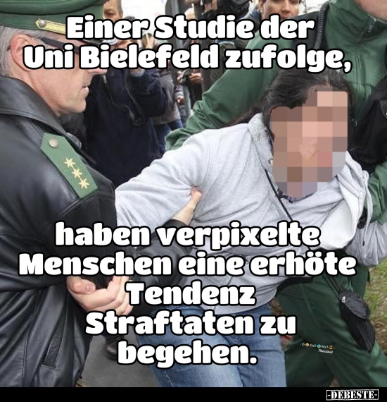 Einer Studie der Uni Bielefeld zufolge, haben verpixelte.. - Lustige Bilder | DEBESTE.de