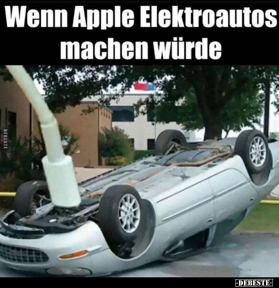 Wenn Apple Elektroautos machen würde... - Lustige Bilder | DEBESTE.de