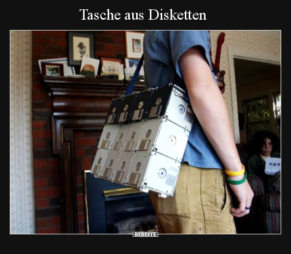 Tasche aus Disketten.. - Lustige Bilder | DEBESTE.de