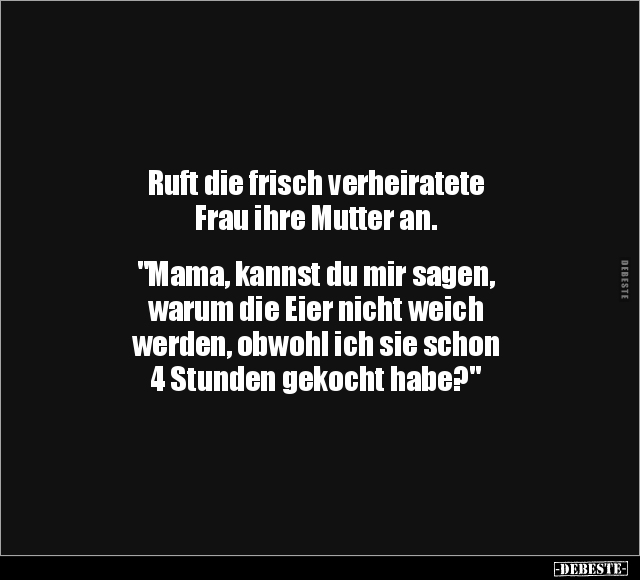 Ruft die frisch verheiratete Frau.. - Lustige Bilder | DEBESTE.de