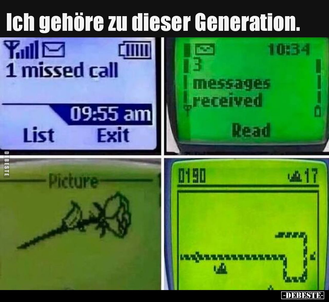 Ich gehöre zu dieser Generation.