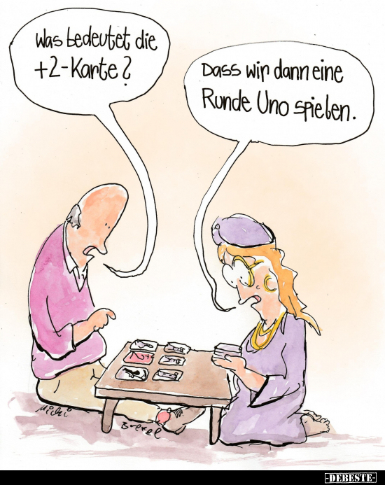 Was bedeutet die +2-Karte?.. - Lustige Bilder | DEBESTE.de