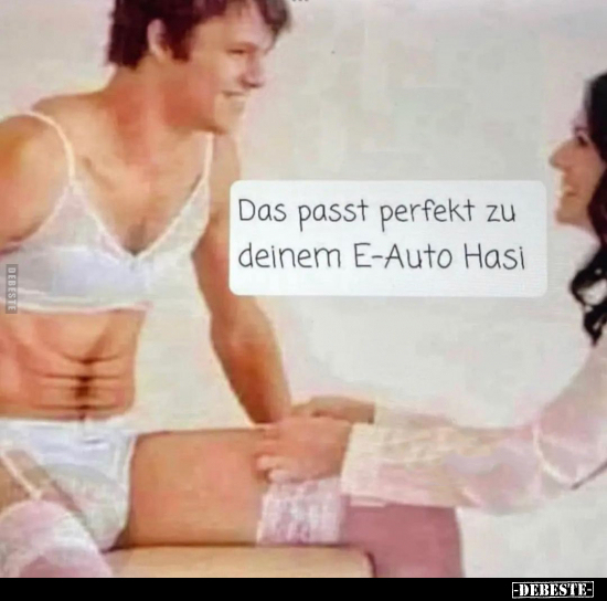 Das passt perfekt zu deinem E-Auto Hasi.. - Lustige Bilder | DEBESTE.de