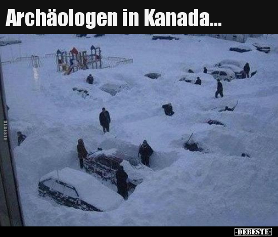 Archäologen in Kanada...