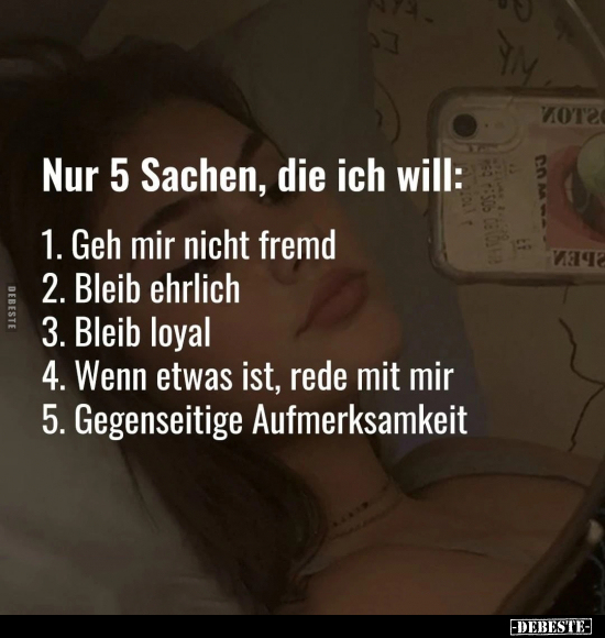 Nur 5 Sachen die ich will.. - Lustige Bilder | DEBESTE.de