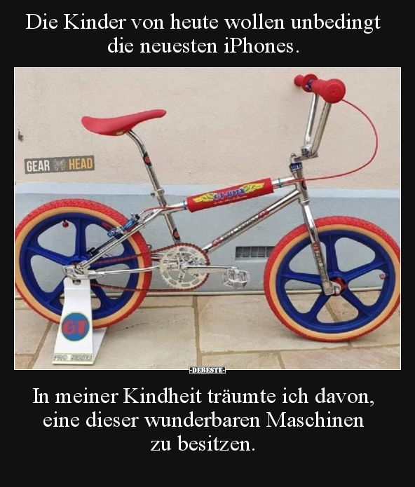 Die Kinder von heute wollen unbedingt die neuesten iPhones... - Lustige Bilder | DEBESTE.de
