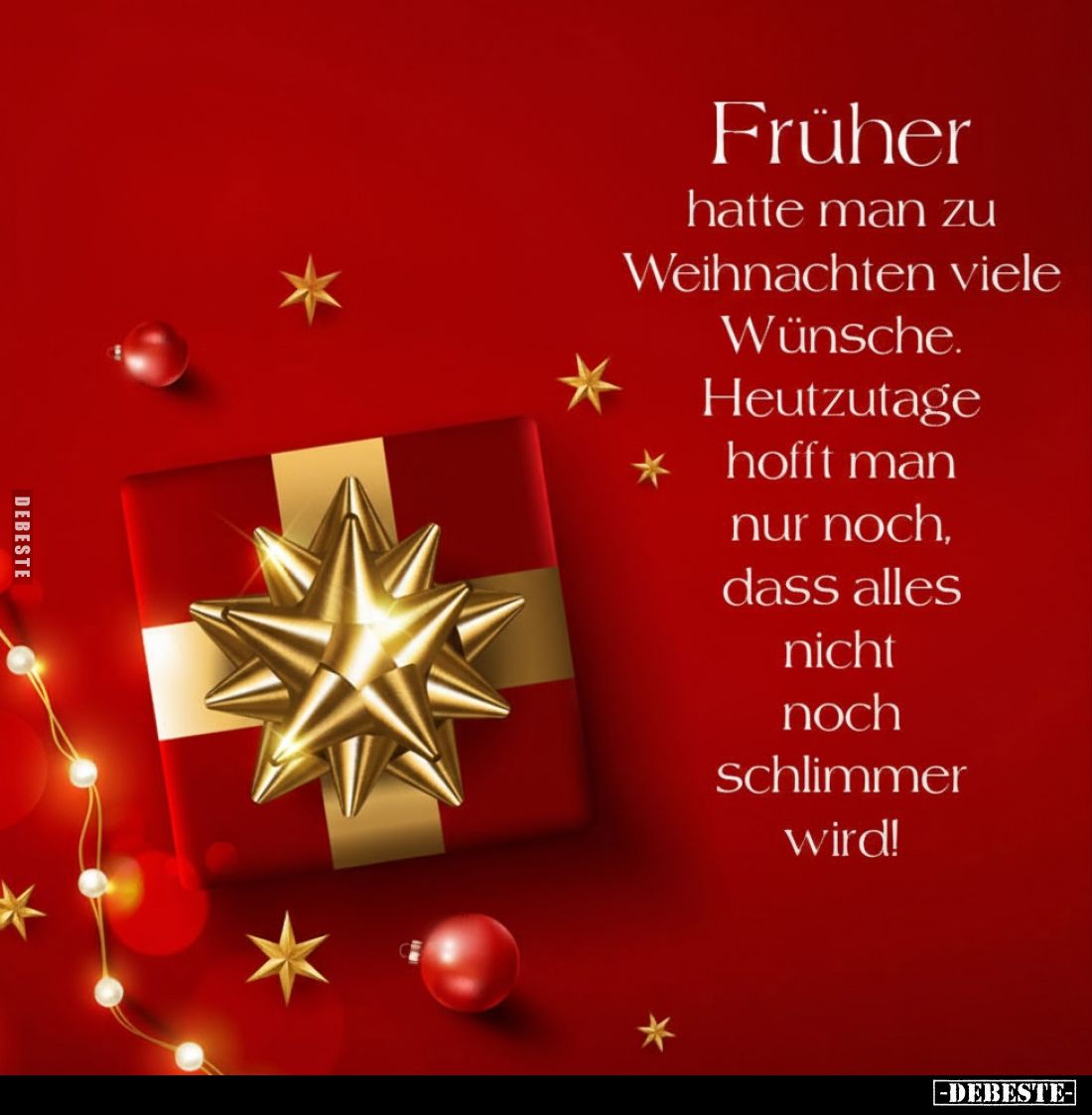 Früher hatte man zu Weihnachten viele Wünsche.. - Lustige Bilder | DEBESTE.de